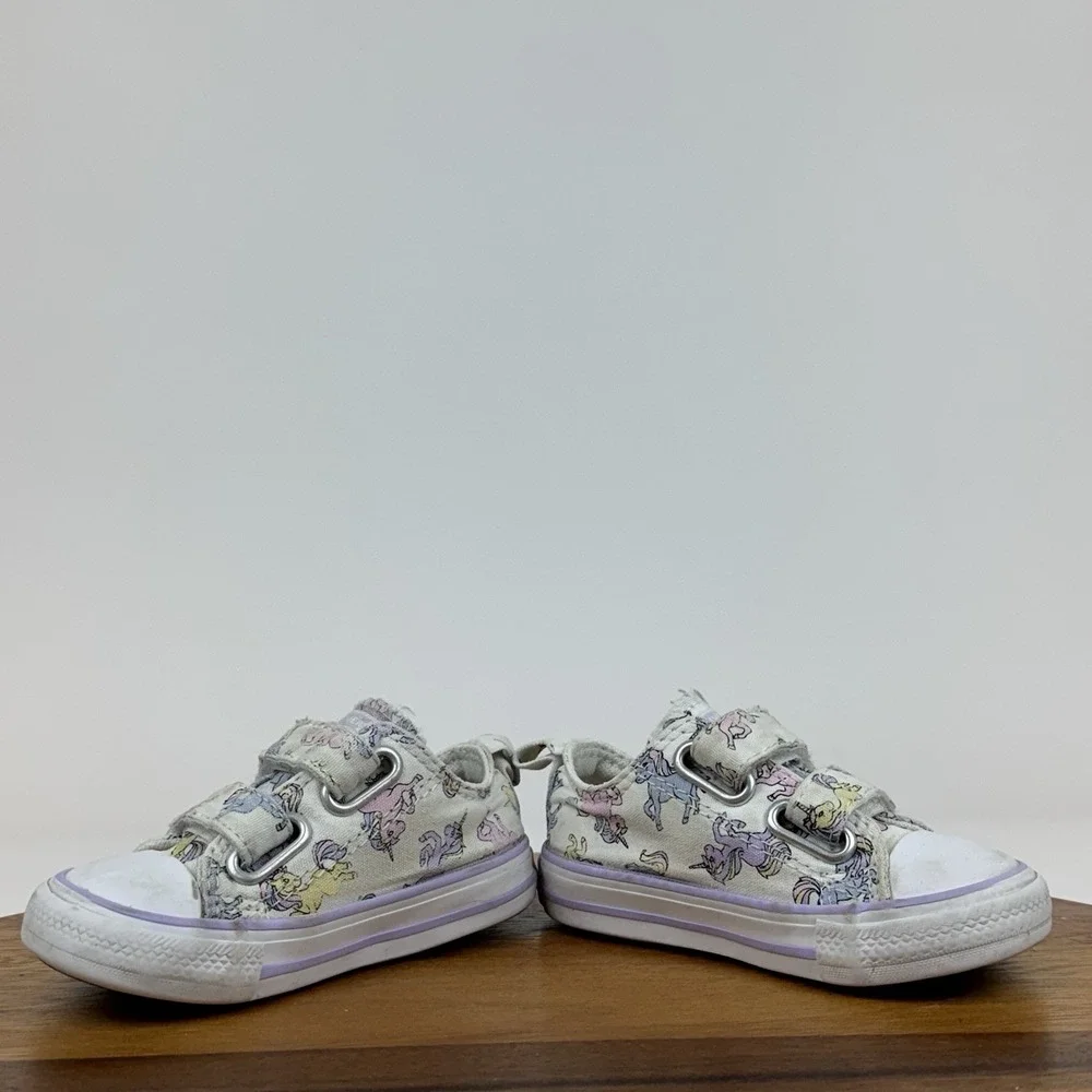 Little Kids Girls Converse Chuck Taylor All Star Easy On Unicorns Shoes Size 5 C